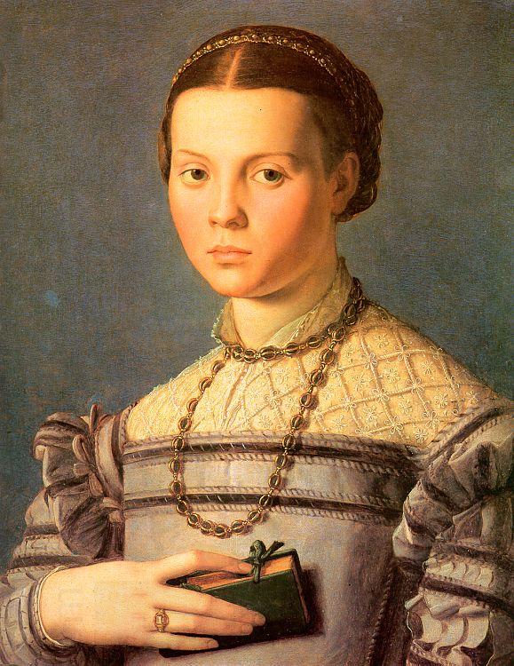 Agnolo Bronzino Portrait of a Young Girl with a Prayer Book China oil painting art